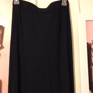 Black maxi skirt